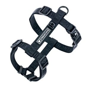 Frenchie Bulldog Strap Harness & Leash Set in Black (2 items)
